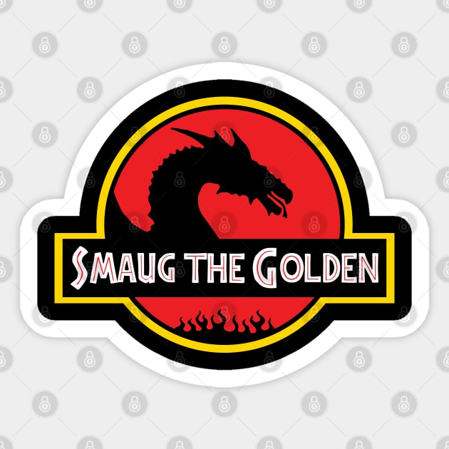 Smaug the Golden Sticker by Capricornus Graphics